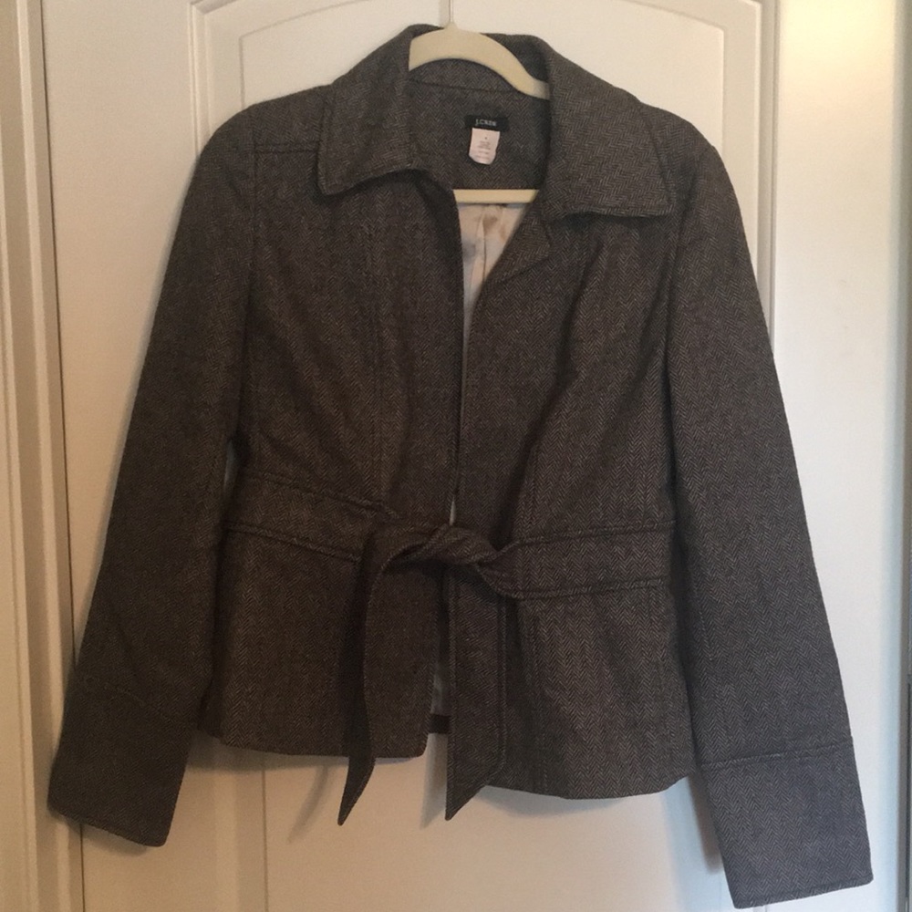 JCREW Wool Blazer. Tie-waist classic.
